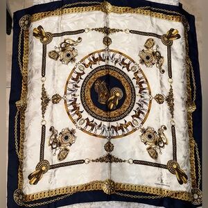 Gianni Campagna Equestrian Horsebit Silk Scarf